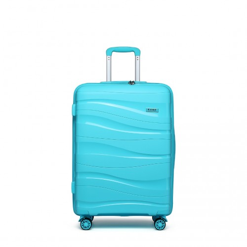 Kono 24 Inch Lightweight Hard Shell Suitcase with TSA Lock - Blue | K2094L