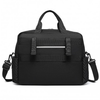 Kono Versatile Diaper Changing Tote Bag with Built-In Changing Mat - Thermal Insulated & Waterproof Design - Black