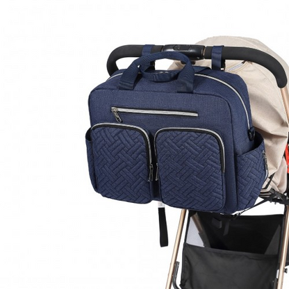 Kono Versatile Diaper Changing Tote Bag with Built-In Changing Mat - Thermal Insulation & Waterproof Design - Navy