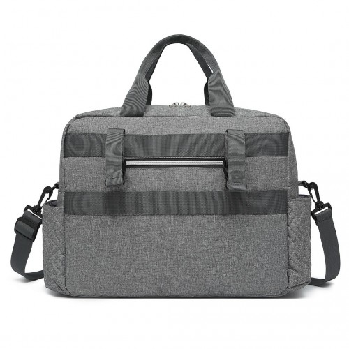 Kono Versatile Diaper Changing Tote Bag - Built-In Changing Mat, Thermal Insulation, Waterproof - Grey