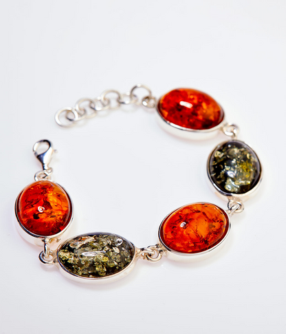 Multicolour Amber Serenity Bracelet