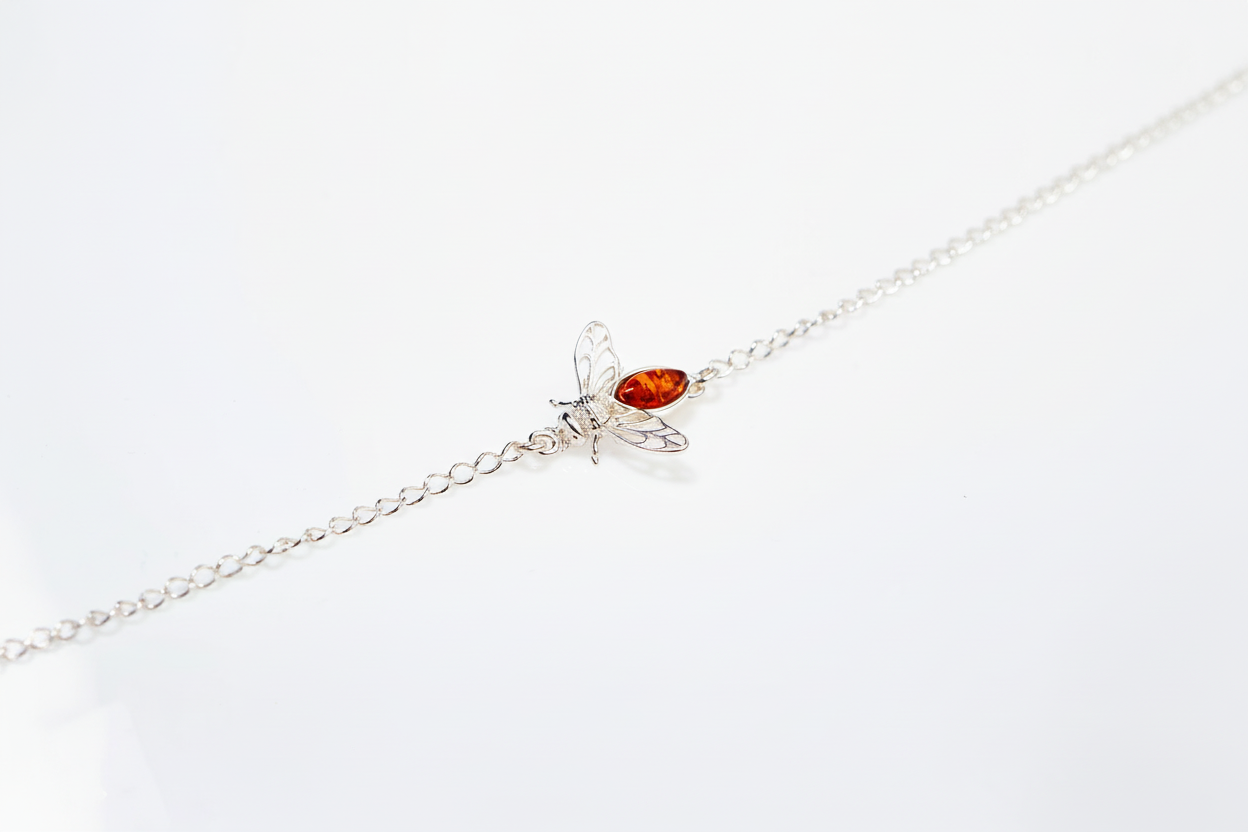 Amber Bee Bracelet