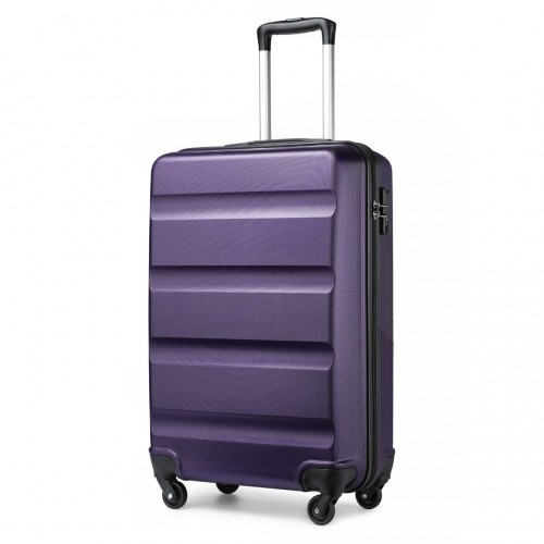 Kono 19 Inch Cabin Size Carry On Suitcase - Lightweight ABS Hardshell with TSA Lock - Purple Travel Companion