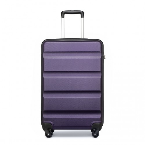 Kono 19 Inch Cabin Size Carry On Suitcase - Lightweight ABS Hardshell with TSA Lock - Purple Travel Companion
