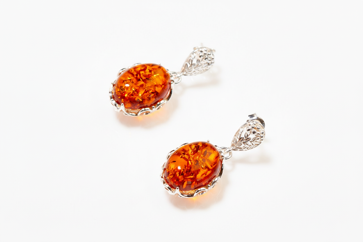 Demi Amber Drop Earrings