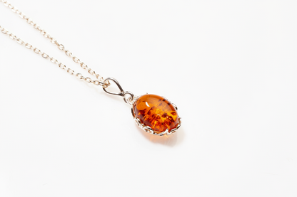 Demi Amber Drop Pendant