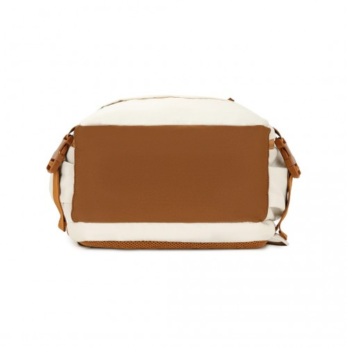 Kono Ultimate Traveler's Backpack with Detachable Waist Pack and USB/Type-C Ports - Beige/Brown