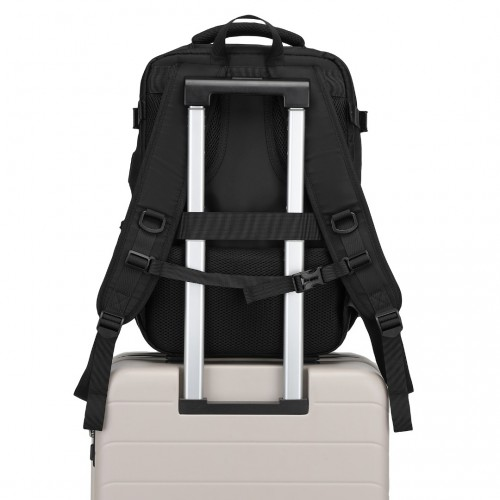 Kono Ultimate Traveler's Backpack with Detachable Waist Pack & Charging Ports - Black