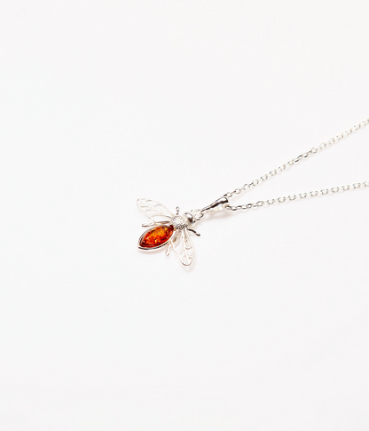Amber Bee Necklace