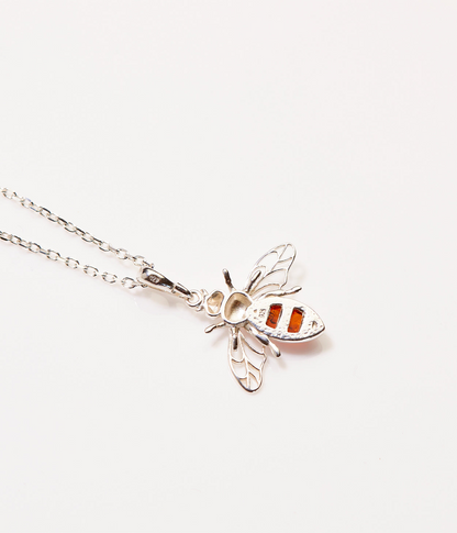 Amber Bee Necklace