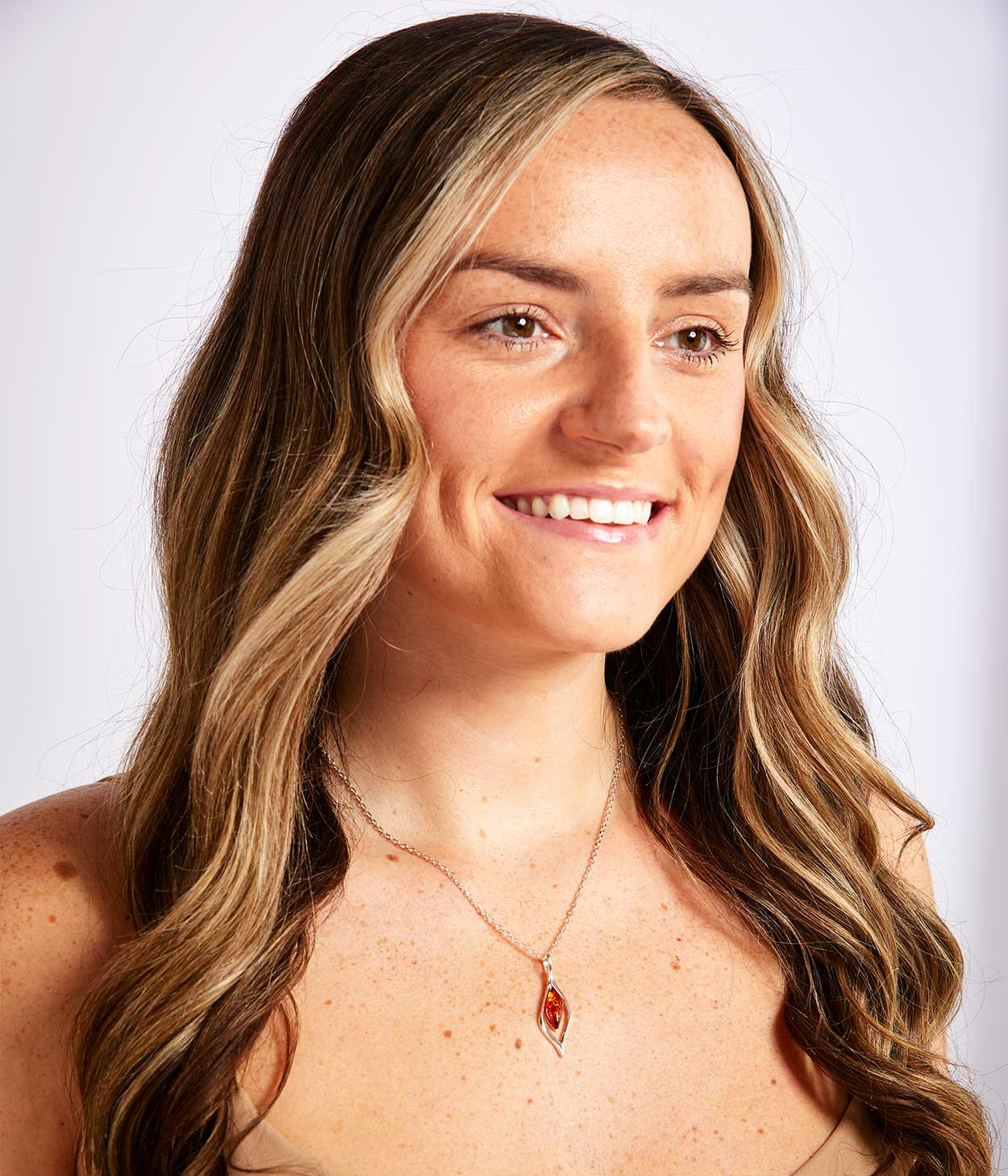 Small Droplet Amber Pendant