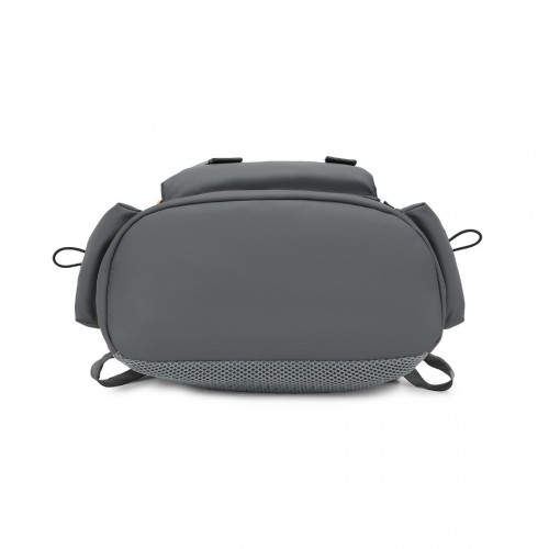 Kono Advanced Leisure Backpack with Reflective Safety Features, USB Charging, and Dedicated Laptop Sleeve - Grey