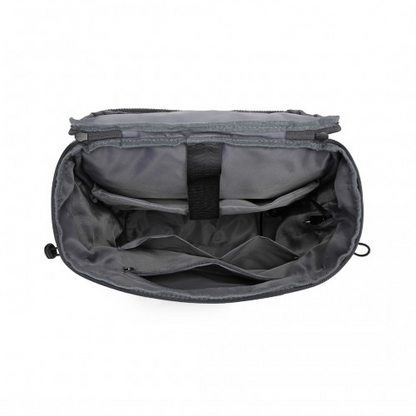 Kono Advanced Leisure Backpack with Reflective Safety Features, USB Charging, and Dedicated Laptop Sleeve - Grey