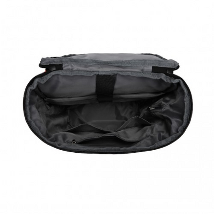 Kono Advanced Leisure Backpack with Reflective Safety Features, USB Charging, and Laptop Sleeve - Black