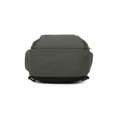 Kono Green Water-Resistant Ultra-Thin Lightweight Sling Chest Bag with Reflective Trim for Safe Night Travel