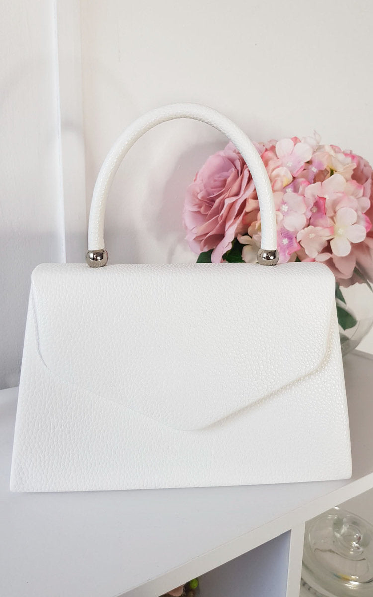 SELENA Faux Leather Handbag - Stylish Pink Designer Purse with Chain Strap