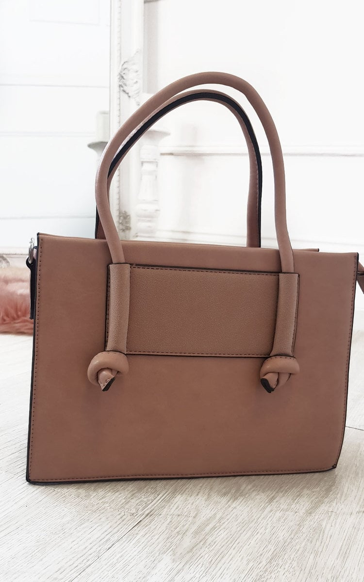 Elegant Faux Leather Handbag - Stylish & Versatile with Multiple Compartments