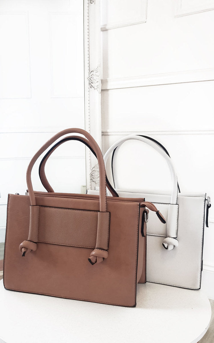Elegant Faux Leather Handbag - Stylish & Versatile with Multiple Compartments