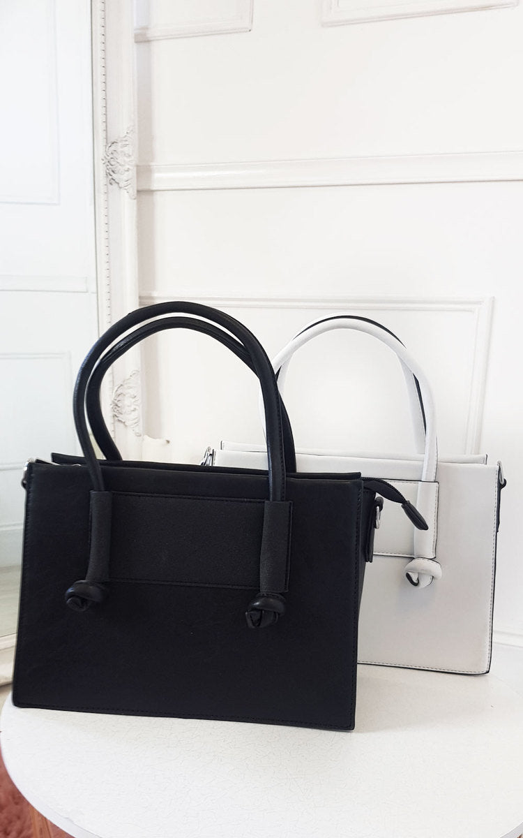 Elegant Faux Leather Handbag - Stylish & Versatile with Multiple Compartments