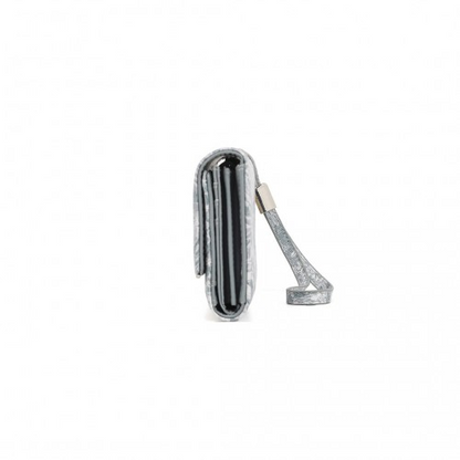 Miss Lulu Elegant Women's Long Purse with Detachable Wrist Strap and Multi-Card Organizer - Grey