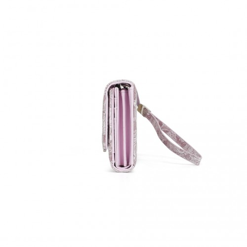 Miss Lulu Elegant Women's Long Purse with Detachable Wrist Strap and Multi-Card Organizer - Pink