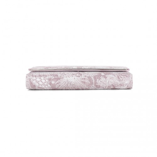 Miss Lulu Elegant Women's Long Purse with Detachable Wrist Strap and Multi-Card Organizer - Pink