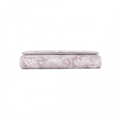 Miss Lulu Elegant Women's Long Purse with Detachable Wrist Strap and Multi-Card Organizer - Pink