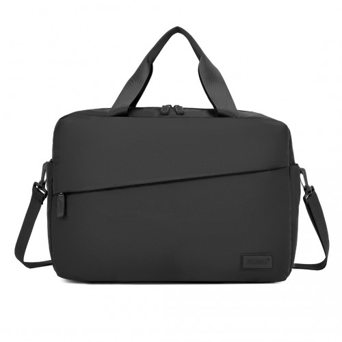 Kono Water-Resistant Travel Bag with Laptop Sleeve - Multi-Functional Tote for Business and Weekend - Large Capacity for Men and Women - Black