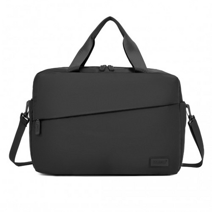 Kono Water-Resistant Travel Bag with Laptop Sleeve - Multi-Functional Tote for Business and Weekend - Large Capacity for Men and Women - Black