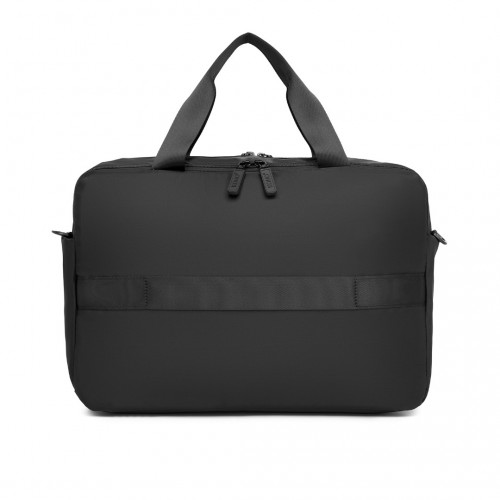 Kono Water-Resistant Travel Bag with Laptop Sleeve - Multi-Functional Tote for Business and Weekend - Large Capacity for Men and Women - Black