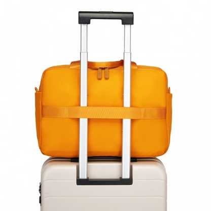 Kono Water-Resistant Travel Bag with Laptop Sleeve - Multi-Functional Large Capacity Tote for Business & Weekend - Yellow