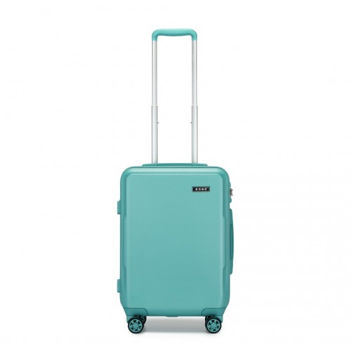 Kono 20-Inch Minimalist Hard Shell Carry-On Suitcase with TSA Lock & 360° Spinner Wheels - Blue