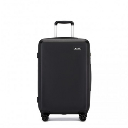 KSK2494 - Kono 24 Inch Minimalist Hard Shell ABS+PC Check-In Suitcase with TSA Lock 360° Spinner Wheels - Black
