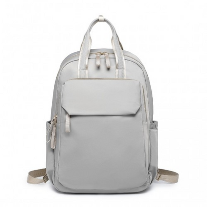 Miss Lulu Versatile Stylish Backpack with Laptop Compartment and Trolley Strap - Grey