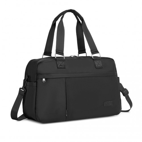 Kono Multi-functional Travel Bag - Large Tote & Duffle with Expandable Compartment & Wet/Dry Pocket - Black