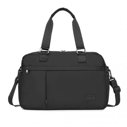 Kono Multi-functional Travel Bag - Large Tote & Duffle with Expandable Compartment & Wet/Dry Pocket - Black