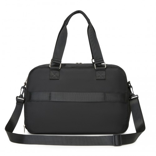 Kono Multi-functional Travel Bag - Large Tote & Duffle with Expandable Compartment & Wet/Dry Pocket - Black