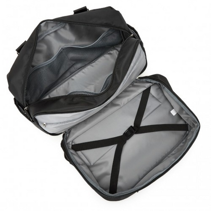 Kono Multi-functional Travel Bag - Large Tote & Duffle with Expandable Compartment & Wet/Dry Pocket - Black