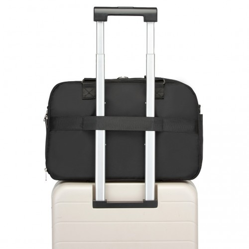 Kono Multi-functional Travel Bag - Large Tote & Duffle with Expandable Compartment & Wet/Dry Pocket - Black