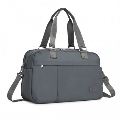 Kono Multi-functional Travel Bag - Large Tote & Duffle Bag with Expandable Compartment & Wet/Dry Pocket - Grey