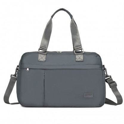 Kono Multi-functional Travel Bag - Large Tote & Duffle Bag with Expandable Compartment & Wet/Dry Pocket - Grey