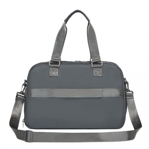 Kono Multi-functional Travel Bag - Large Tote & Duffle Bag with Expandable Compartment & Wet/Dry Pocket - Grey