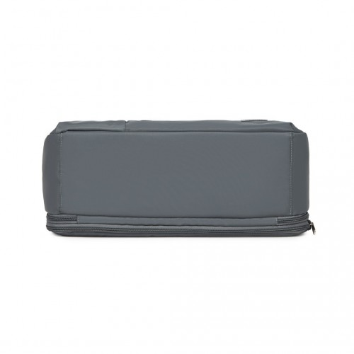 Kono Multi-functional Travel Bag - Large Tote & Duffle Bag with Expandable Compartment & Wet/Dry Pocket - Grey