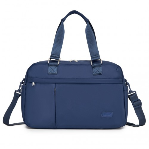 Kono Multi-functional Travel Bag with Expandable Compartment and Wet/Dry Pocket - Navy