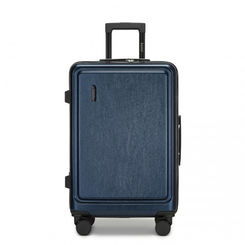KSK2493 - Kono Durable 24 Inch ABS+PC Hardshell Suitcase with TSA Lock Lightweight Travel Luggage with 360° Spinner Wheels - Navy