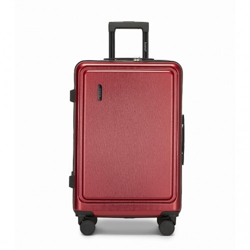 KSK2493 - Kono Durable 24 Inch ABS+PC Hardshell Suitcase with TSA Lock Lightweight Travel Luggage with 360° Spinner Wheels - Burgundy