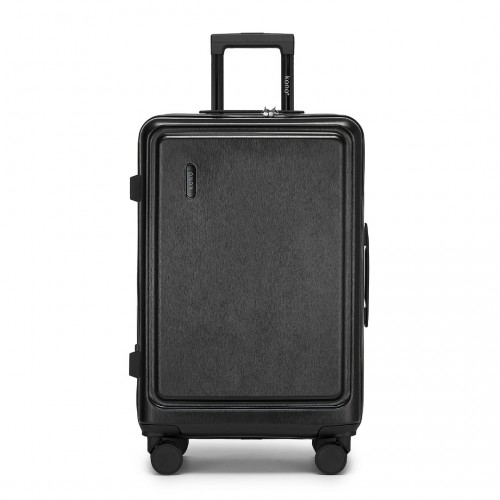 Kono Durable 24 Inch Hardshell Suitcase with TSA Lock & 360° Spinner Wheels - Black