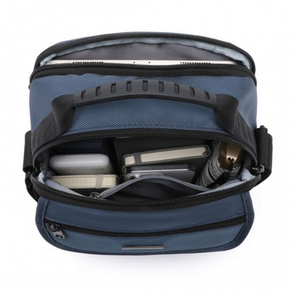 Kono Durable Men's Crossbody Shoulder Bag - Multipurpose Messenger Bag for Travel, Work, and Daily Use - Navy
