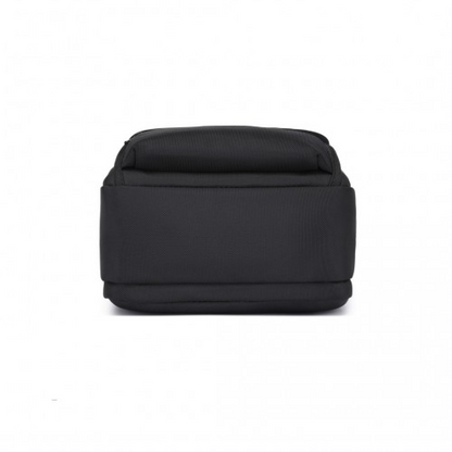 Kono Durable Men's Crossbody Shoulder Bag with Multiple Pockets - Black | Perfect for Travel, Work, and Daily Use