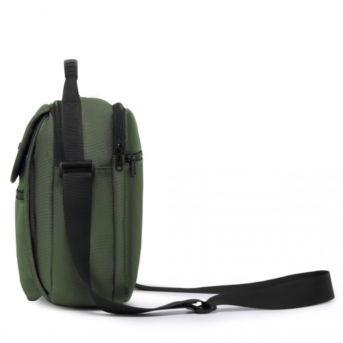 Kono Durable Men's Crossbody Shoulder Bag - Multi-Pocket Messenger Bag for Travel, Work & Daily Use - Green